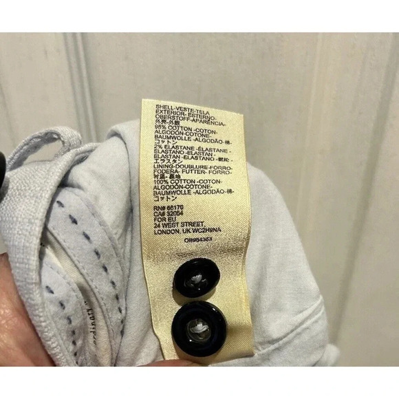 Anthropologie The Essential Slim Pant in Light Silver Light Blue Women’s Size 10 - Picture 7 of 7